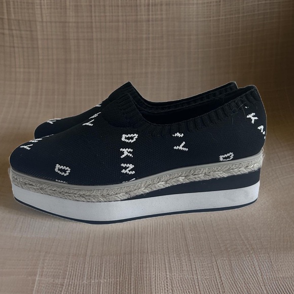 Women's DKNY Platform Espadrilles with Lior Logo Size 8/38.5 - Picture 6 of 9